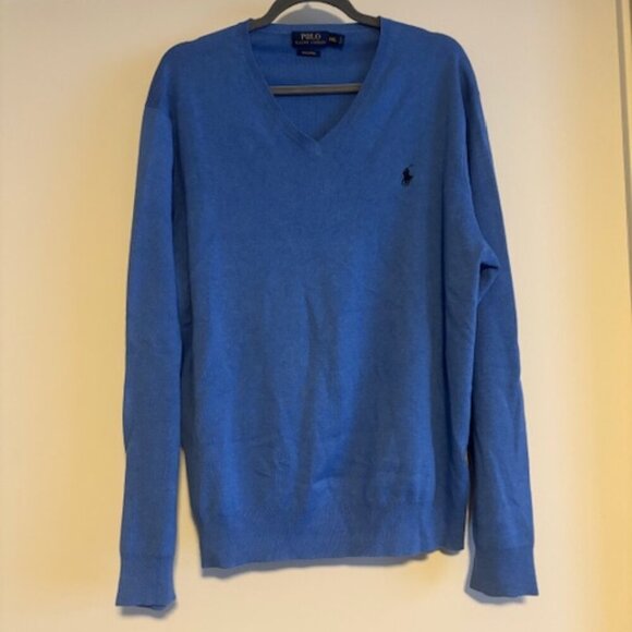 Polo Ralph Lauren Pima Cotton V-Neck Sweater XXL - Picture 1 of 4
